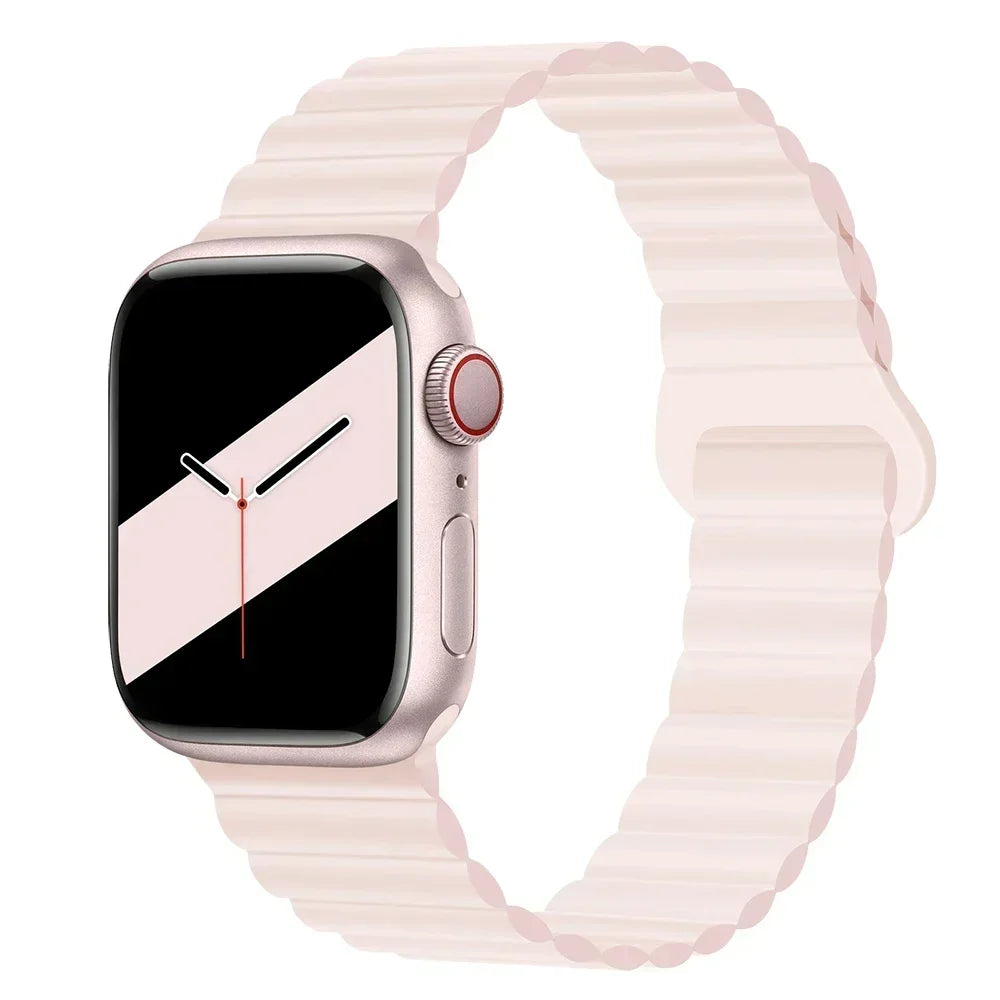 Magnetic band For Apple Watch band 45mm 38mm 49mm 40mm 42mm 41mm Silicone Sport band Apple Watch Series Ultra 10 9 6 5 7 8 SE 44mm