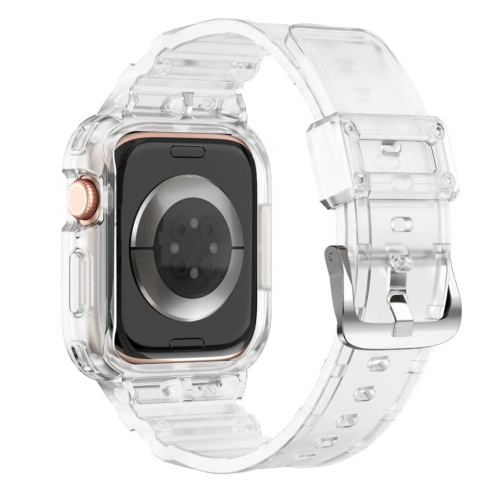 TPU Case + band For Apple Watch band 46mm 42mm 45mm 41mm 40mm 44mm Bumper band watch band for Apple Watch Series 10 9 8 7 6 SE 4