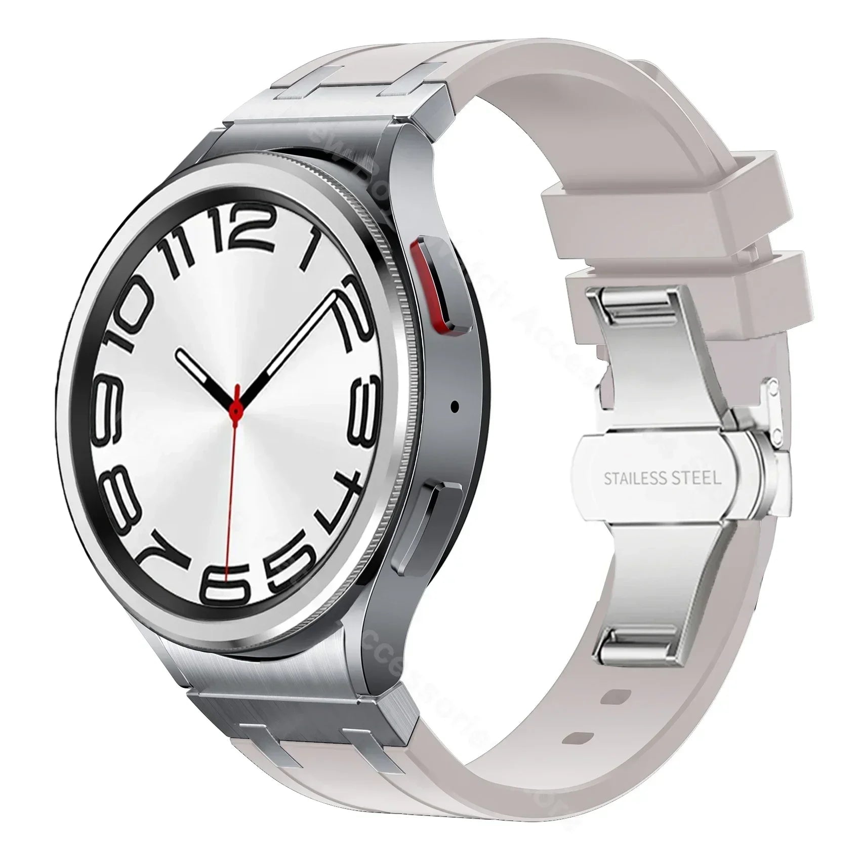 Silicone band for Samsung Galaxy Watch 7 40mm 44mm 6 4 classic 46 47mm 42 43mm 5 pro 45mm watchband no gaps men sports bracelet