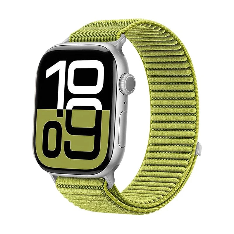 Nylon loop for Apple Watch band Series 10 9 8 7 6 5 4 SE Ultra2 49mm 46mm 45mm 44mm 42mm 41mm 40mm Belt band Correa Apple Watch band