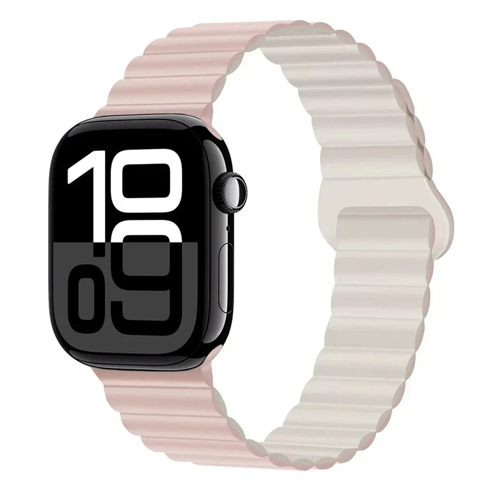 Silicone band for Apple Watch Ultra 3 2 1 49mm 11 10 42mm 46mm Magnetic band for Series 9 8 7 6 5 4 SE3 41mm 45mm 44mm 40mm