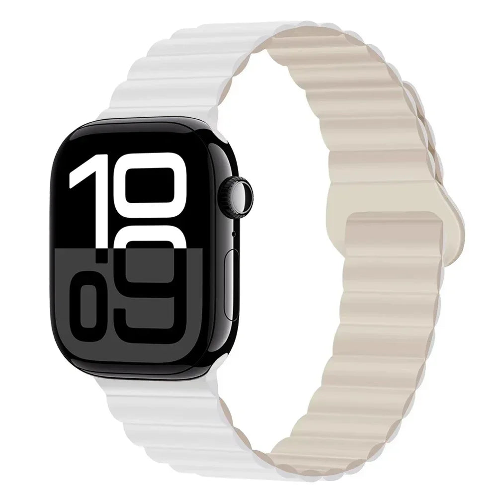 Silicone band for Apple Watch Ultra 3 2 1 49mm 11 10 42mm 46mm Magnetic band for Series 9 8 7 6 5 4 SE3 41mm 45mm 44mm 40mm