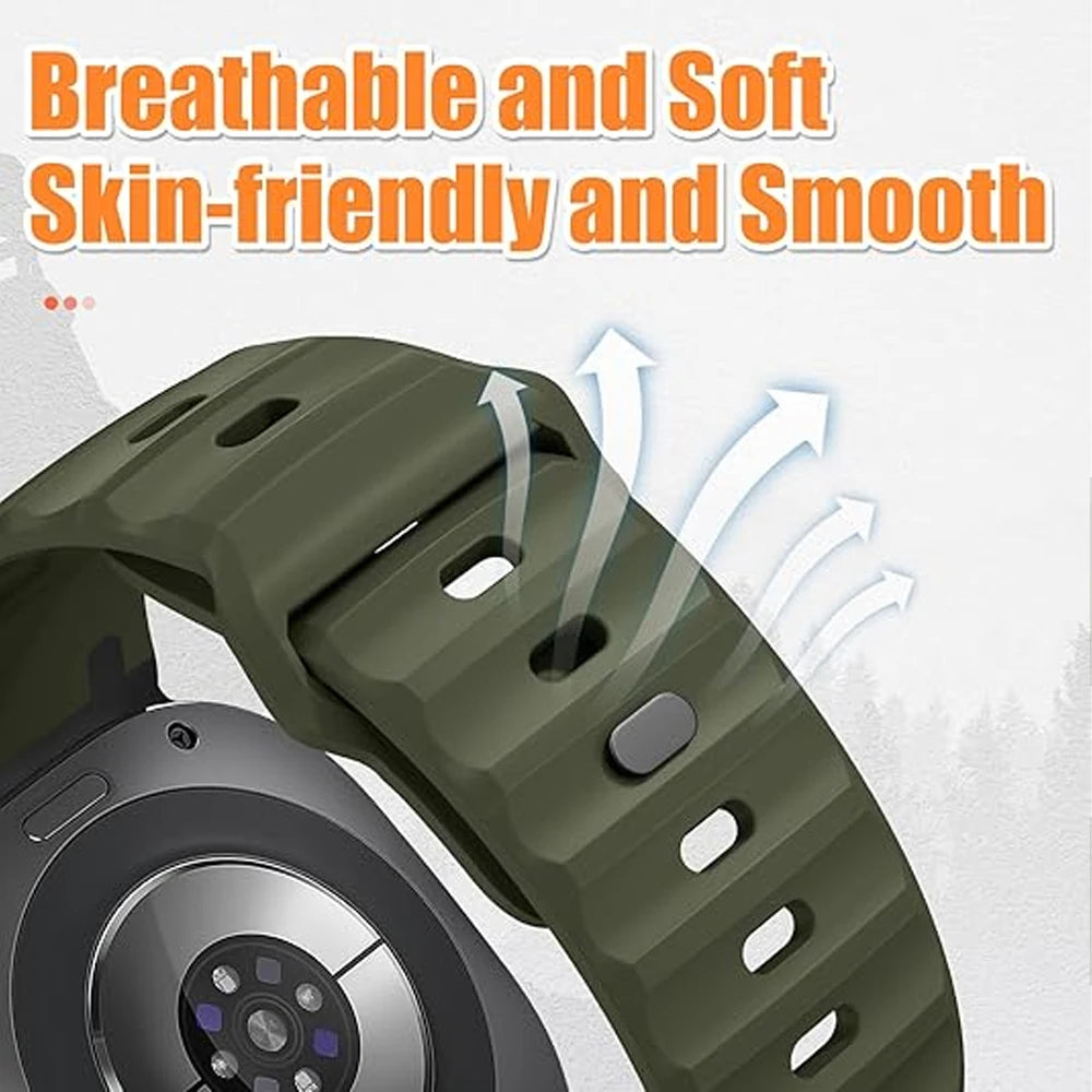 Metal+Silicone Band For Samsung Galaxy Watch Ultra 47mm Accessories Sport wrist belt Bracelet correa Galaxy Watch7 8 Ultra Strap
