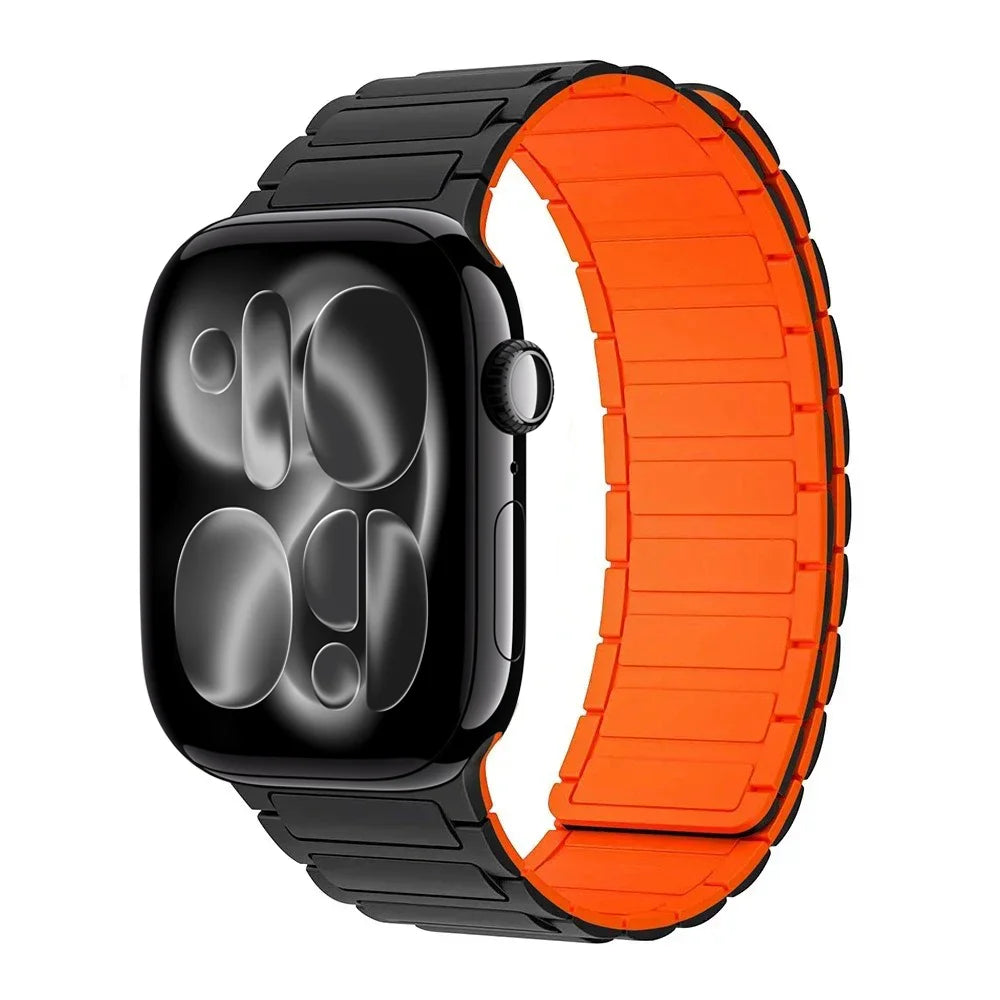 Magnetic Silicone band for Apple Watch band Ultra 3 2 1 49mm 11 10 46mm 42mm band Apple Watch 9 8 7 6 5 4 SE 45mm 41mm 44mm 40mm