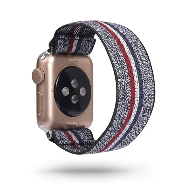 Scrunchie band for Apple Watch band 40mm 44mm 42mm 45mm 41mm 49mm Elastic solo loop band Apple Watch Series 3 SE 6 7 8 9 Ultra 2