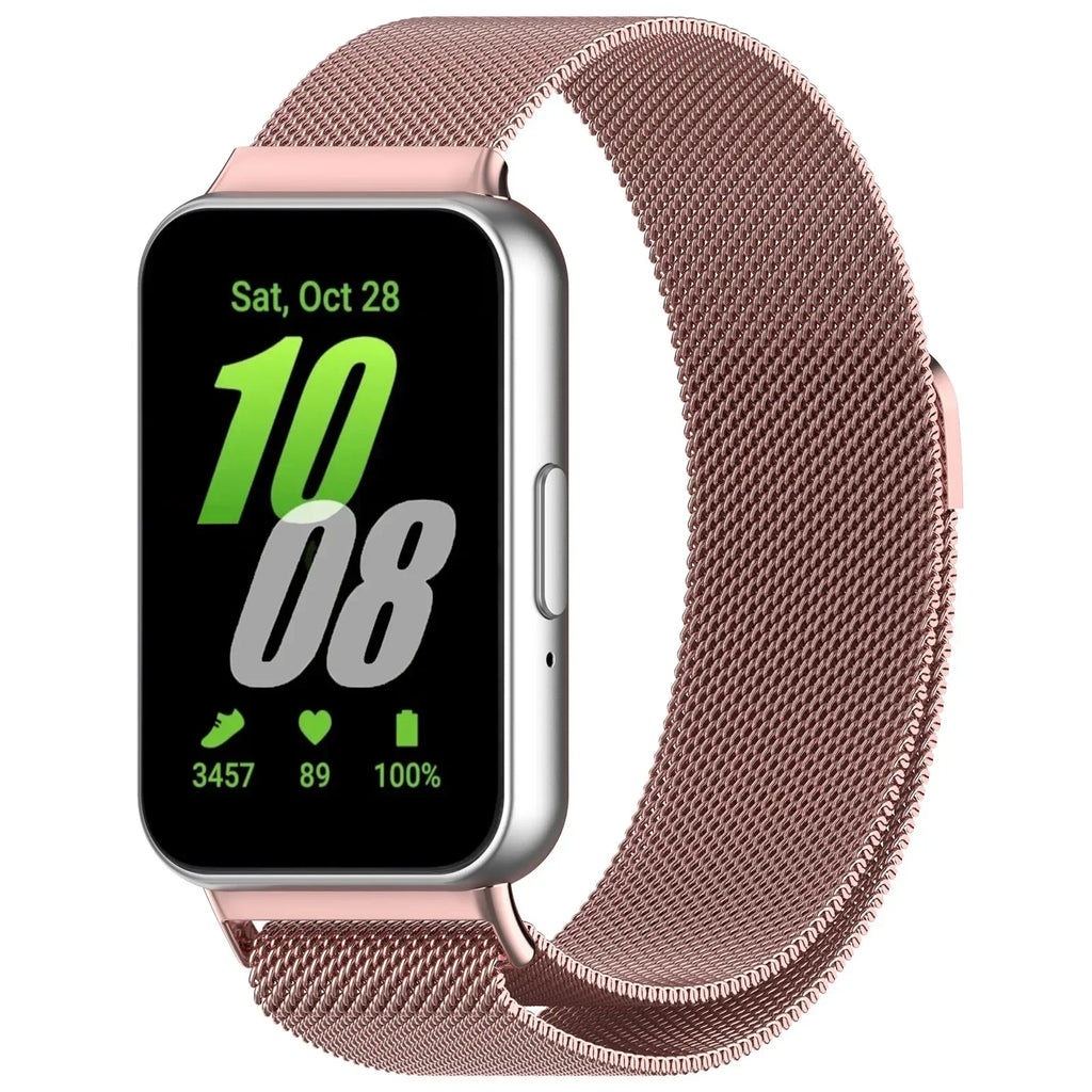 Magnetic Sport Loop Strap for Samsung Galaxy Fit 3 R390 Smart watch Belt Metal Bracelet Wristband for Galaxy Fit 3 Band Correa