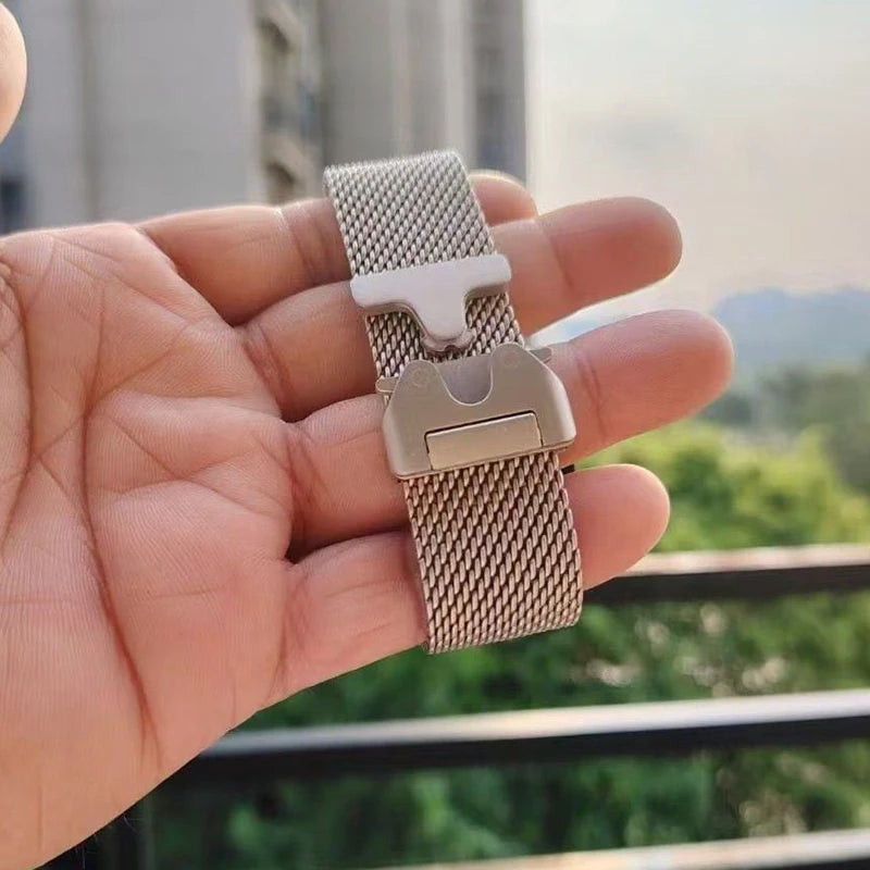 Milanese parachute band For Apple Watch band Ultra 3 2 49mm 46mm 44mm 45mm 41mm 42mm band Correa Apple Watch Series 11 10 9 8 7 SE