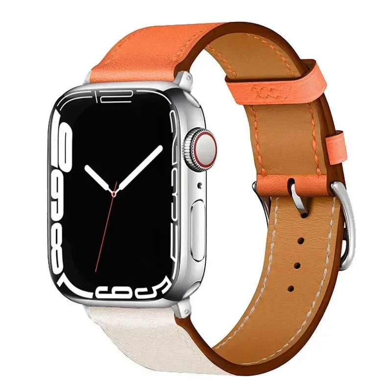 Sport Leather Watch band for Apple Watch band 44mm 38mm 42mm 46mm 40mm 41mm 49mm 45mm band Apple Watch Series Ultra 2 10 9 8 7 6 5 4 SE