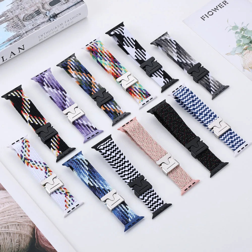 Parachute Braided band For Apple Watch Ultra 3 2 band 49mm 46mm 45mm 42mm 44mm 41mm Nylon band Apple Watch 11 10 9 8 7 6 SE Belt