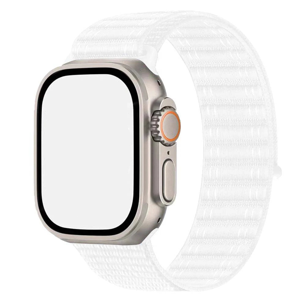 Fabric band for Apple Watch Ultra band 49mm 45mm 46mm 44mm 42mm 41mm 40mm Nylon Loop band Apple Watch Series 10 9 8 7 6 5 4 SE