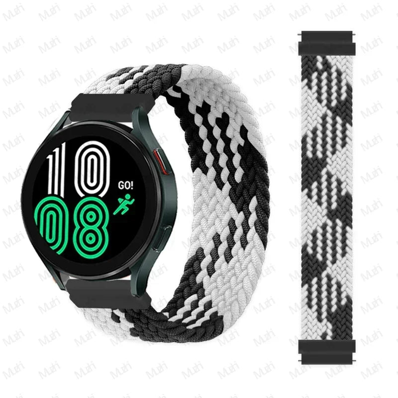 Braided solo loop for Samsung Galaxy Watch 7 44mm 40mm Strap correa Bracelet Galaxy Watch 4 6 Classic 5 pro 45MM 20MM 22MM band