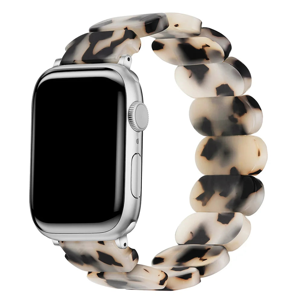 Resin band for Apple Watch band 38mm 40mm 41mm 42mm 44mm 45mm 49mm Resin elastic force band correa Apple Watch Series 9 8 7 SE 6 5