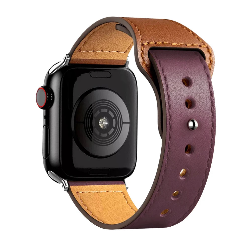 Leather band For Apple Watch 11 10 band 46mm 42mm 44mm 45mm 49mm 41mm 40mm correa band Apple Watch Series 8 9 3 4 5 6 SE 7 Ultra3
