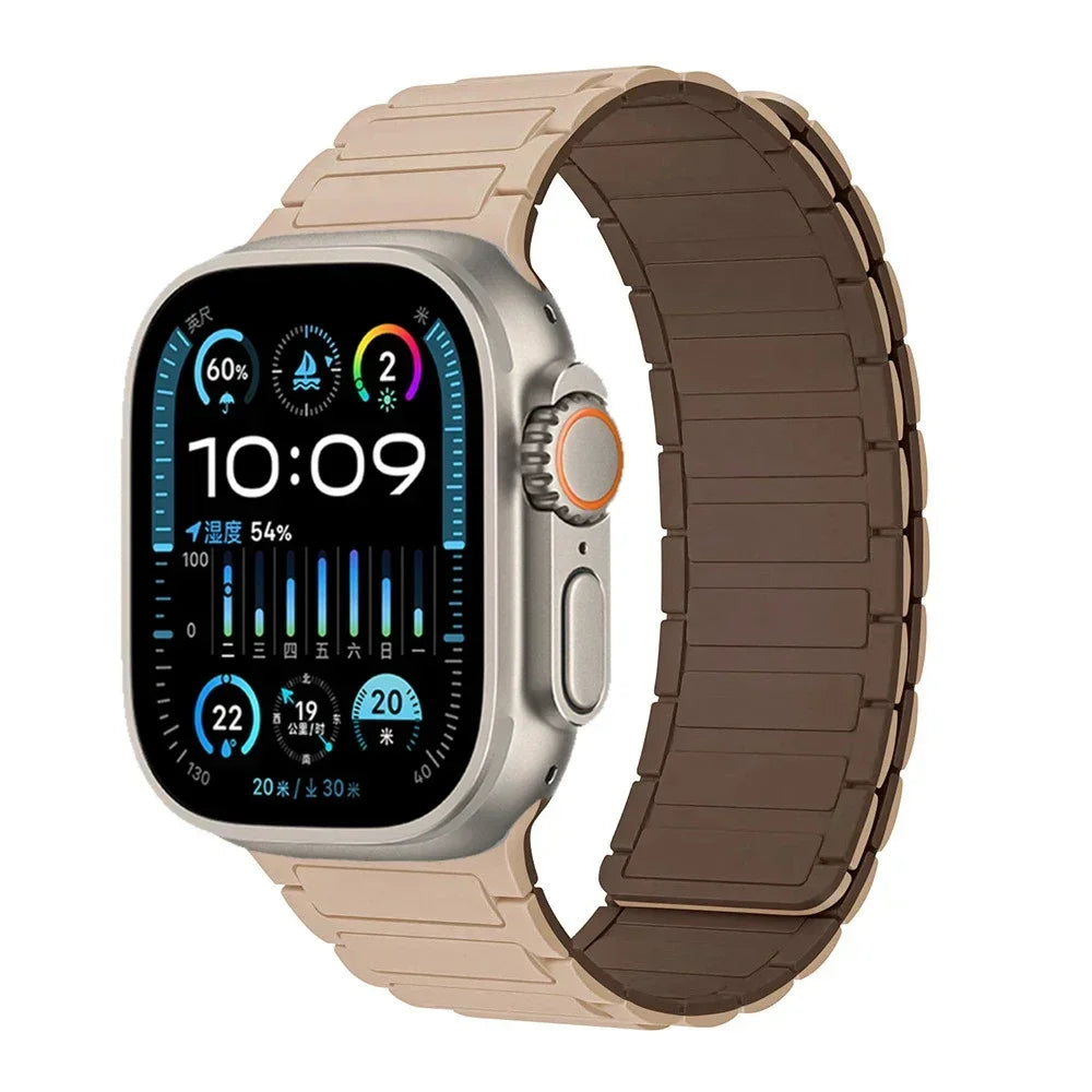 Magnetic Loop band for Apple Watch Ultra 2 1 band 49mm 10 9 8 7 46mm 42mm 45mm 41mm Silicone band Apple Watch 6 5 4 SE 40mm 44mm