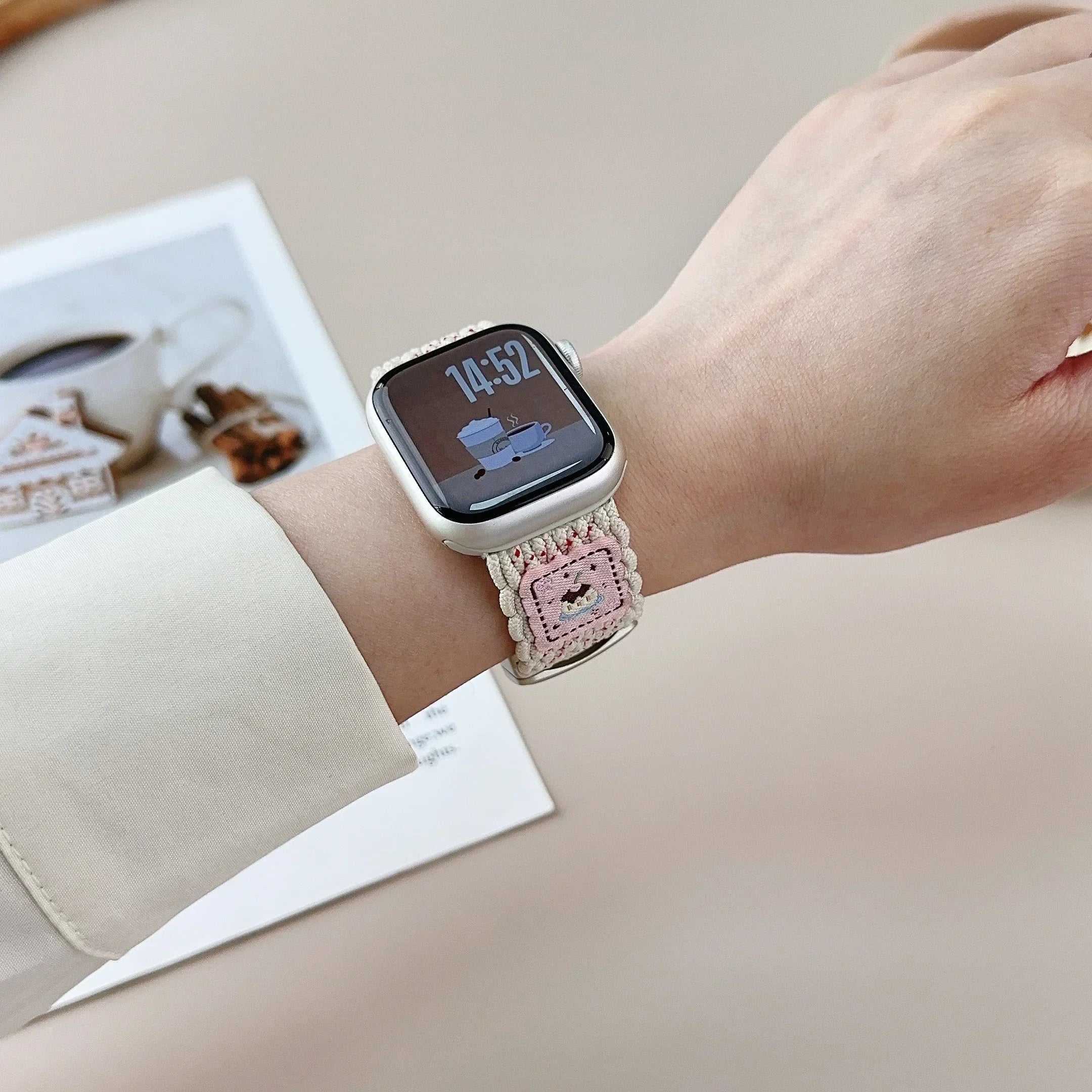 Nylon band For Apple Watch band Ultra 44mm 40mm 45mm 49mm 41mm 44mm magnetic buckle Braided band Apple Watch Series 10 9 SE 7 8