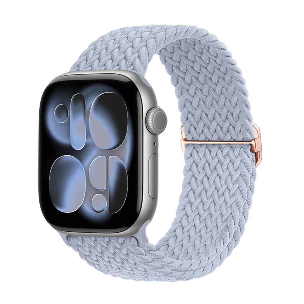 band for Apple Watch 11 band 42mm 46mm 44mm 40mm 45mm Apple Watch Ultra 3 49mm Elastic Braided band correa Series 10 9 8 7 6 SE