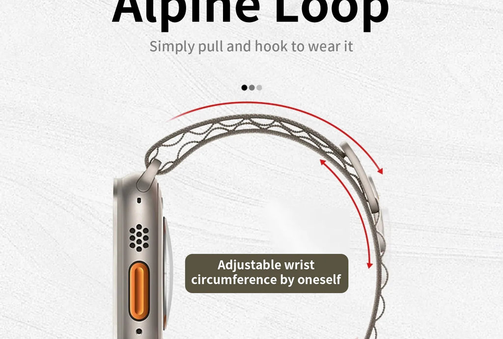 2025 New Suitable for Apple Watch High Quality Nylon band Alpine Loop For Watch Series 10 9 8 7 Ultra 2 band Apple Watch 49mm 46mm