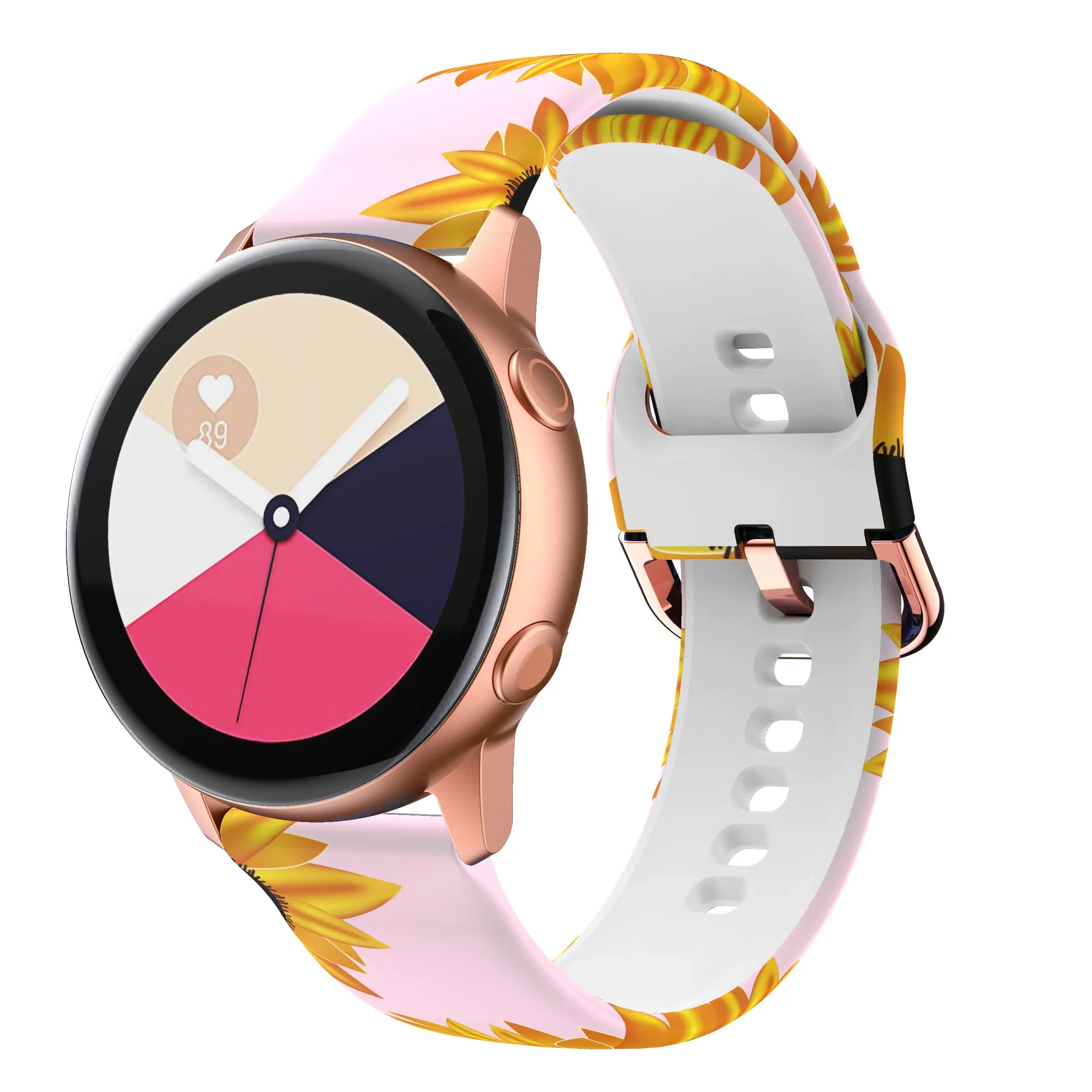 20mm/22mm strap For Samsung Galaxy watch 7/4/6/5 pro/Classic Active Printing Silicone bracelet For Amazfit GTR/GTS 4-2 mini band