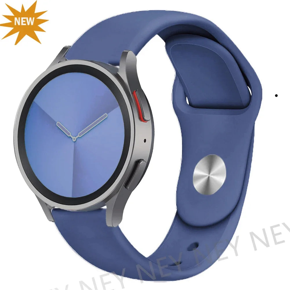 20mm 22mm strap For Samsung Galaxy watch 5 pro/6/4/Classic/Active 2/Gear S3 frontier silicone bracelet Huawei GT 2/2e/3 pro band