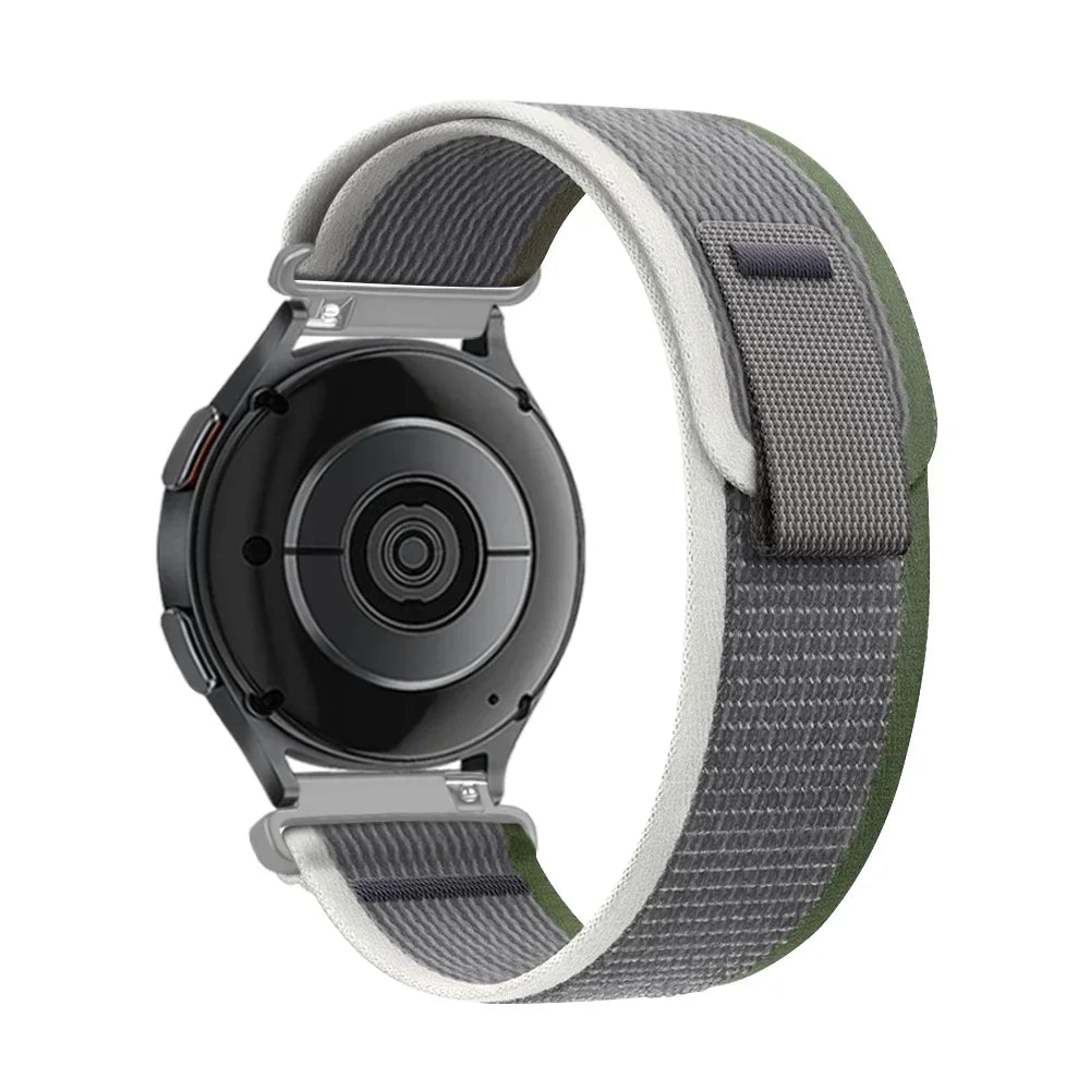 22mm 20mm Nylon Loop Strap for Samsung Galaxy Watch 7 6 5 4 3/Garmin 970 Bracelet Correa Band for Huawei Watch 5 GT5-4 Pro 46mm