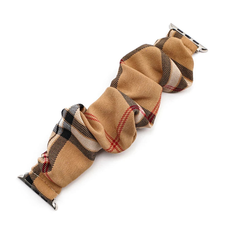 Scrunchie band for Apple Watch Ultra band 49mm 45mm 41mm 44mm 40mm 38mm 42mm Elastic nylon band Apple Watch Series 8 7 6 5 4 3 SE