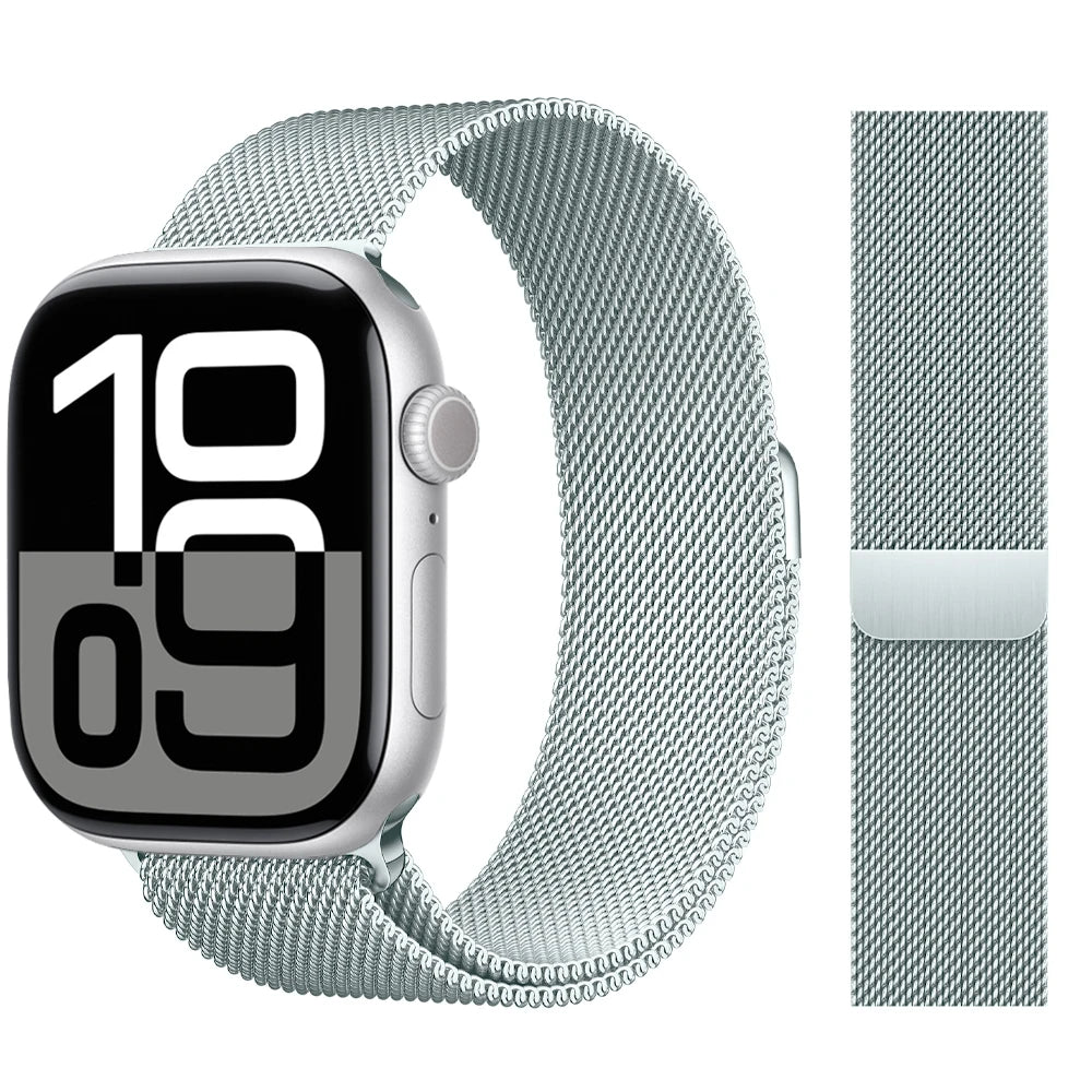 Milanese Loop band For Apple Watch band 46mm 44mm 45mm 40mm 42mm 41mm 38mm 49mm band Apple Watch Series 10 Ultra 2 9 8 SE 7 6 5