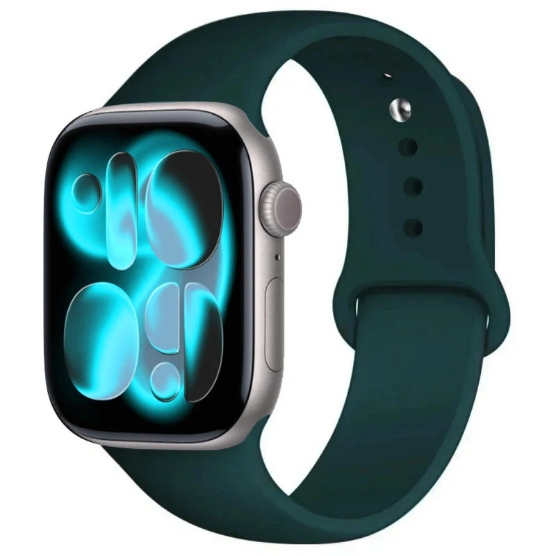For Apple Watch band 46mm 42mm 45mm 44mm 40mm Silicone sport band Apple Watch Series 11 10 8 7 6 5 4 SE 9 Ultra 3 2 49mm band