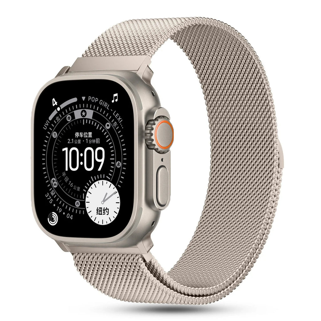 Milanese loop For Apple Watch band 38mm 45mm 44mm 40mm 41mm 42mm 46mm band Apple Watch Series 11 10 8 7 6 5 4 SE 9 Ultra 2 3 49mm