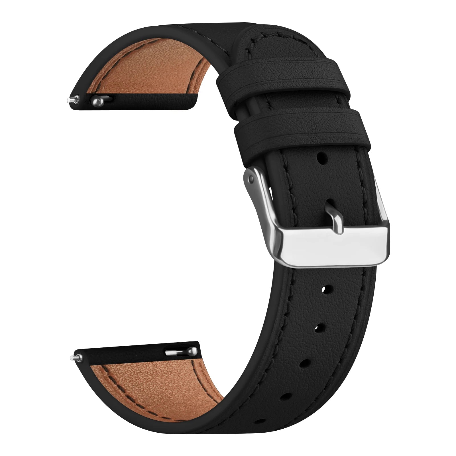 20mm Leather Band For Samsung Galaxy Watch FE 7 6 5 4 40mm 44mm/Watch 4 6 Classic 43 47mm/Active 2/5Pro 45mm/Watch 3 41mm Strap
