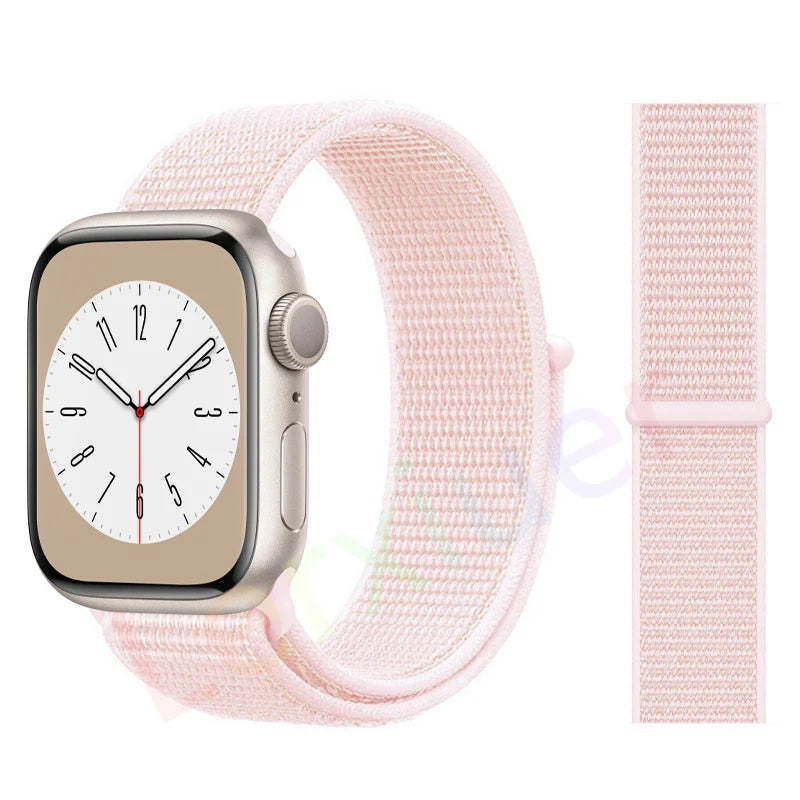Nylon Loop band for Apple Watch band 46mm 44mm 40mm 42mm 45mm 41mm 49mm 44mm band Apple Watch Series Ultra 2 11 10 9 SE 7 6 5 4