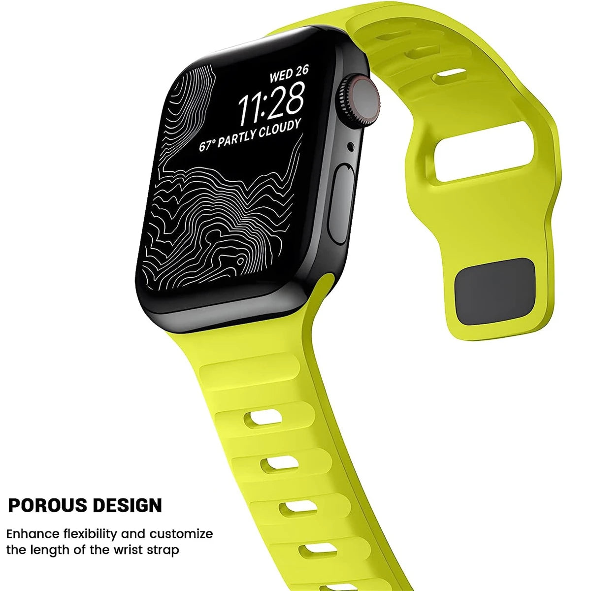 band For Apple Watch band 49mm 44mm 45mm 41mm 40mm 42mm 38mm Soft Silicone sport band Apple Watch Serise 8 7 SE 6 5 9 Ultra 49mm