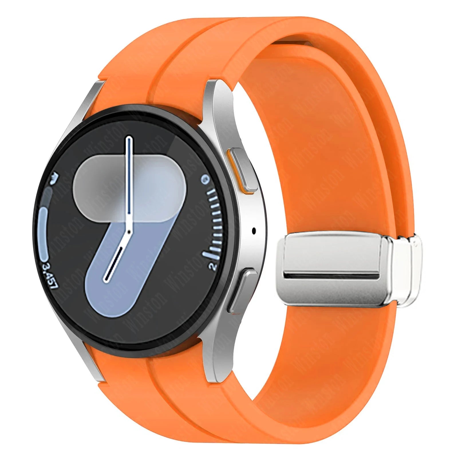 Magnetic Silicone Strap for Samsung Galaxy Watch 7 6 5 4 40mm 44mm 5Pro 45mm Band Bracelet for Galaxy Watch 6 4Classic 43mm 47mm