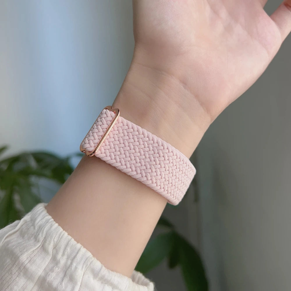 Band For Samsung Galaxy Watch 7 FE 5 Pro 4 6 classic 44mm 40mm Nylon Braided sport bracelet correa Galaxy Watch 7 Strap