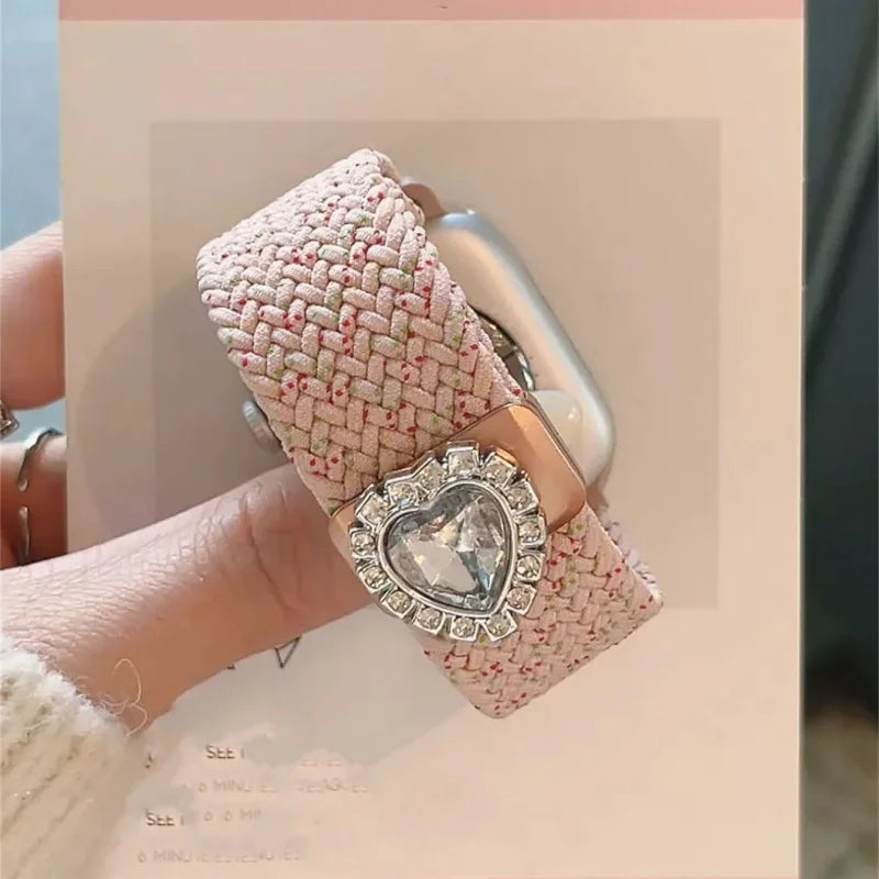 3D Butterfly Star Rhinestone Magnetic band For Apple Watch 10 9 8 7 Love Heart Stylish Women band For Apple Watch 46mm 42mm 41mm 49mm 45mm