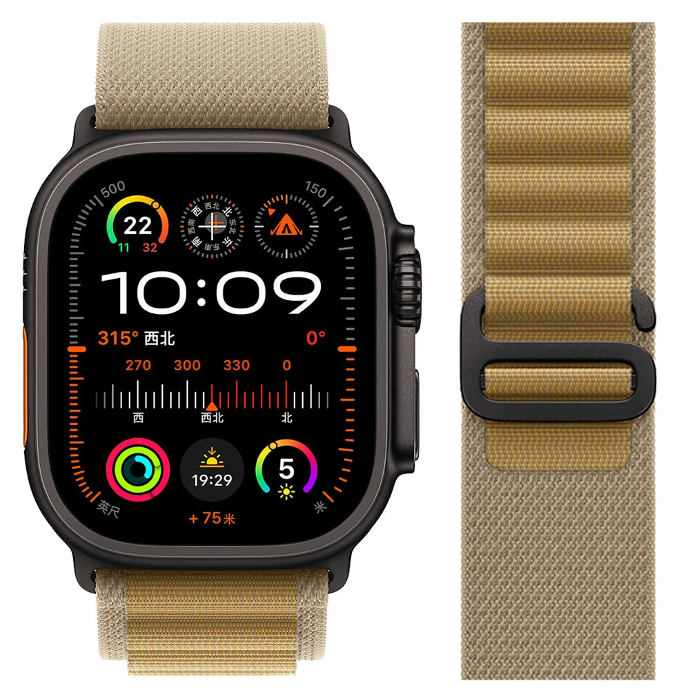 Alpine Loop for Apple Watch band Ultra 2 49mm 40mm 44mm 45mm 41mm 38mm G hook sport band Apple Watch Series 9 8 7 6 SE 5 4 10 46mm 42mm