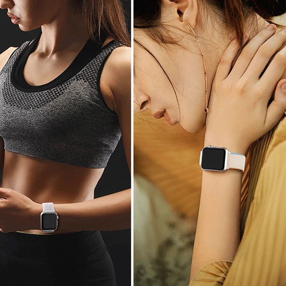 Nylon band For Apple Watch 11 10 9 8 7 45mm 41mm 42mm 46mm Ultra 3 2 1 49mm Adjustable band Apple Watch 6 5 4 SE3 44mm 40mm band