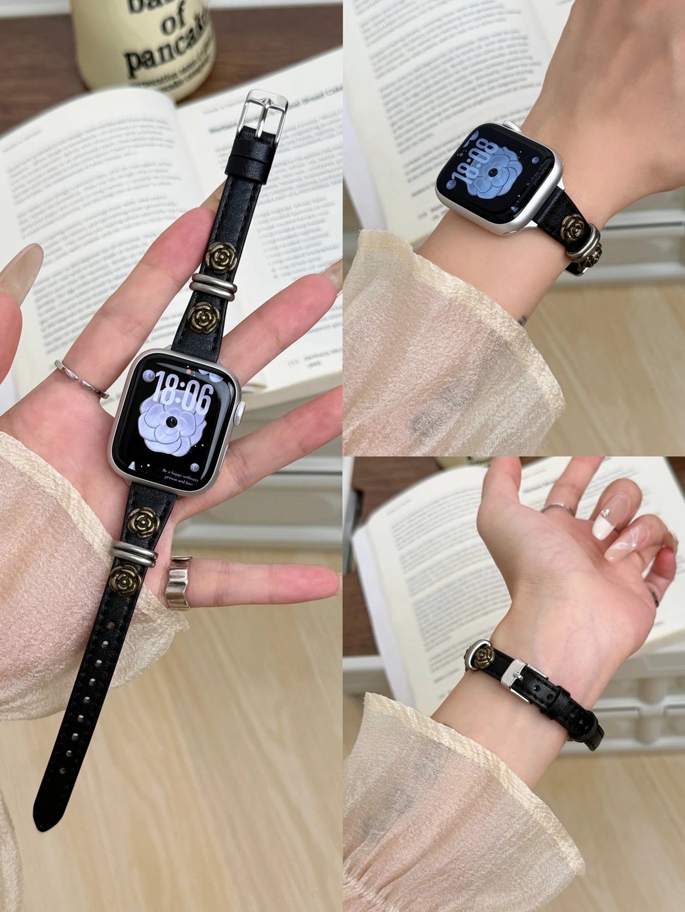 Thin Leather Loop For Apple Watch band Correa For Women Series 11 10 9 8 7 6 5 4 3 2 1 band for Apple Watch