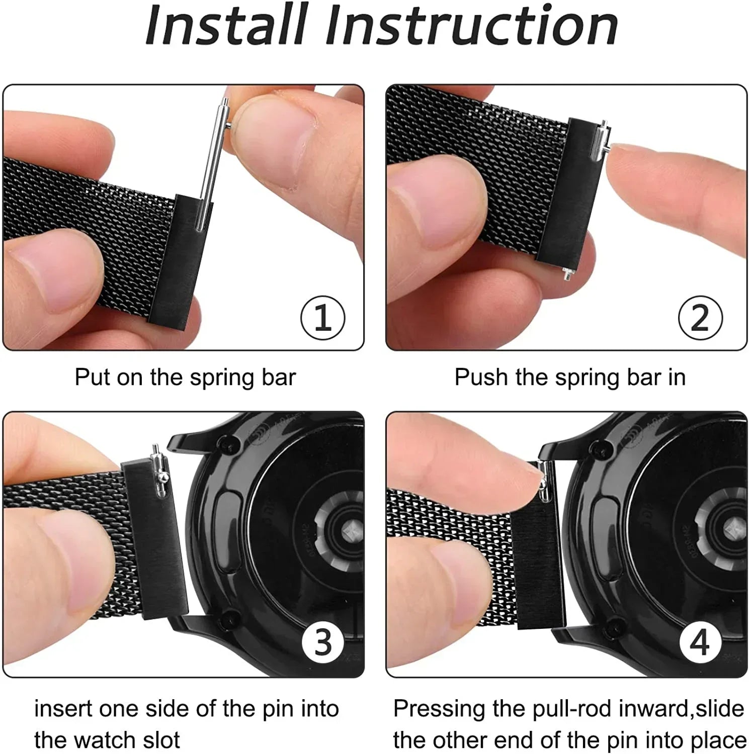 Strap for Samsung Galaxy watch Active 2/4/5/5Pro 44mm/40mm Magnetic loop 20mm 22mm Bracelet Galaxy Watch 6 4 classic 46mm 42mm