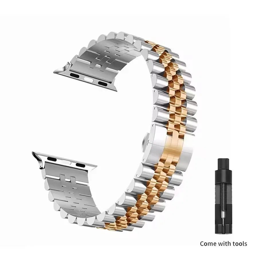 Stainless Steel band for Apple Watch band 45mm 41mm Ultra 49mm 44mm 40mm 42mm 38mm metal Wristband Apple Watch Series 9 8 7 SE 6 5 4