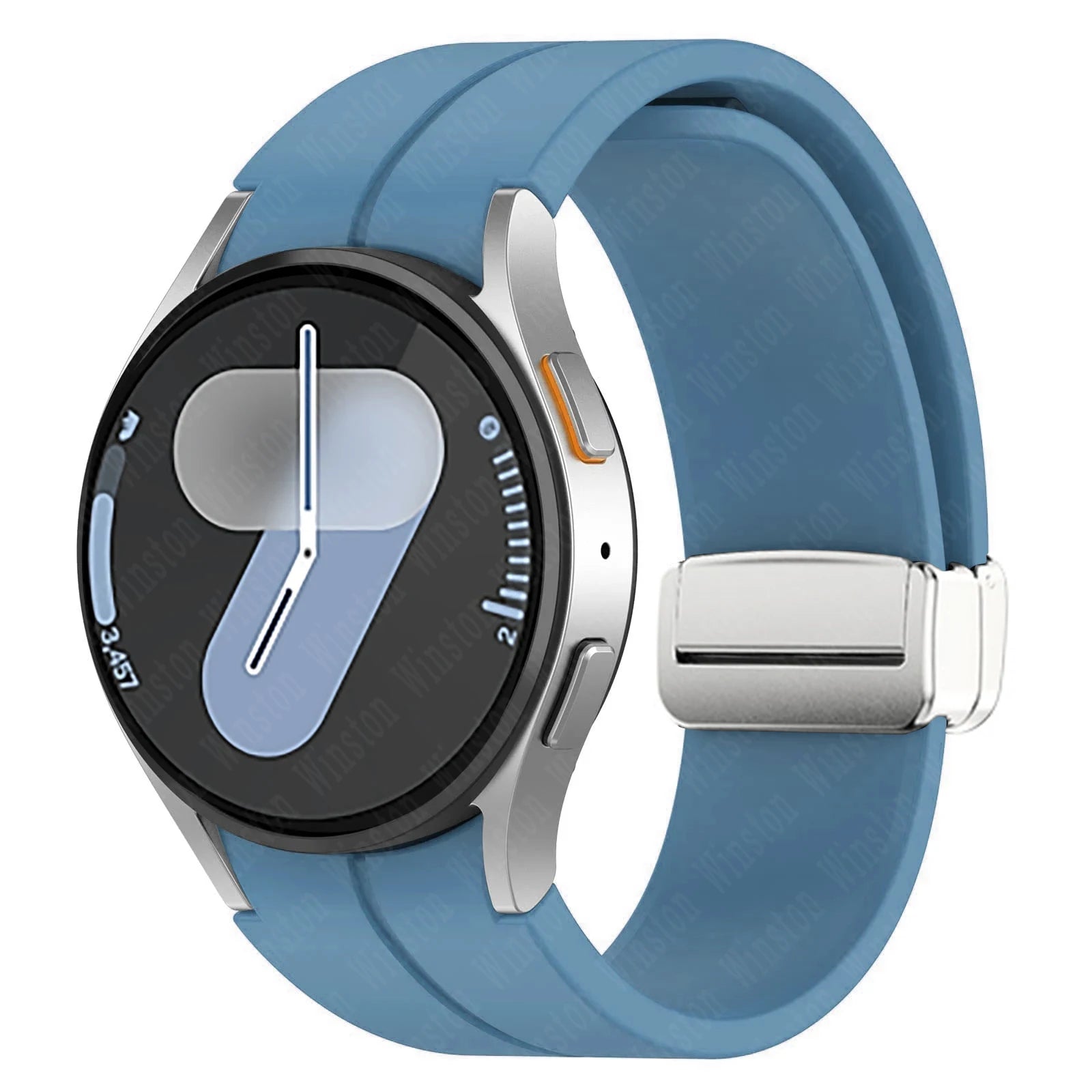 Magnetic Silicone Strap for Samsung Galaxy Watch 7 6 5 4 40mm 44mm 5Pro 45mm Band Bracelet for Galaxy Watch 6 4Classic 43mm 47mm