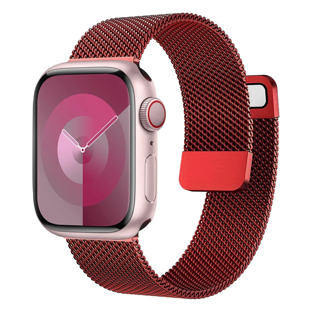 Milanese Loop band For Apple Watch band 44mm 40mm 45mm 49mm 41mm 42mm 38mm Correa band Apple Watch Series 3 4 5 6 SE 7 8 9 Ultra2