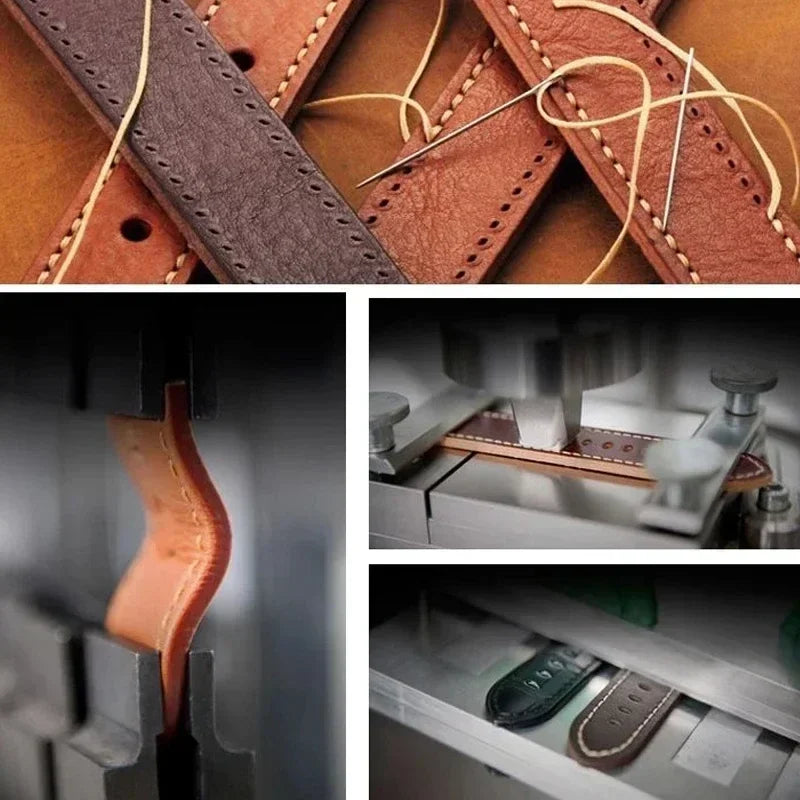 No Gaps Leather Strap For Samsung Galaxy Watch 7 6 Classic 47mm 43mm 6/5/4 40mm 44mm 5Pro 45mm Quick Fit Band Accessories