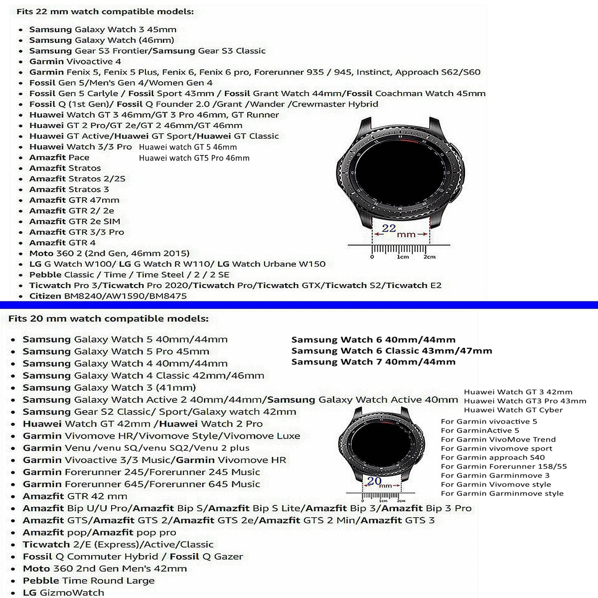 18/20/22mm Parachute Strap for Amazfit bip3 pro/BIP5/GTR 4 Nylon Elastic Loop for Samsung Watch/Garmin Watch/Xiaomi Watch Strap