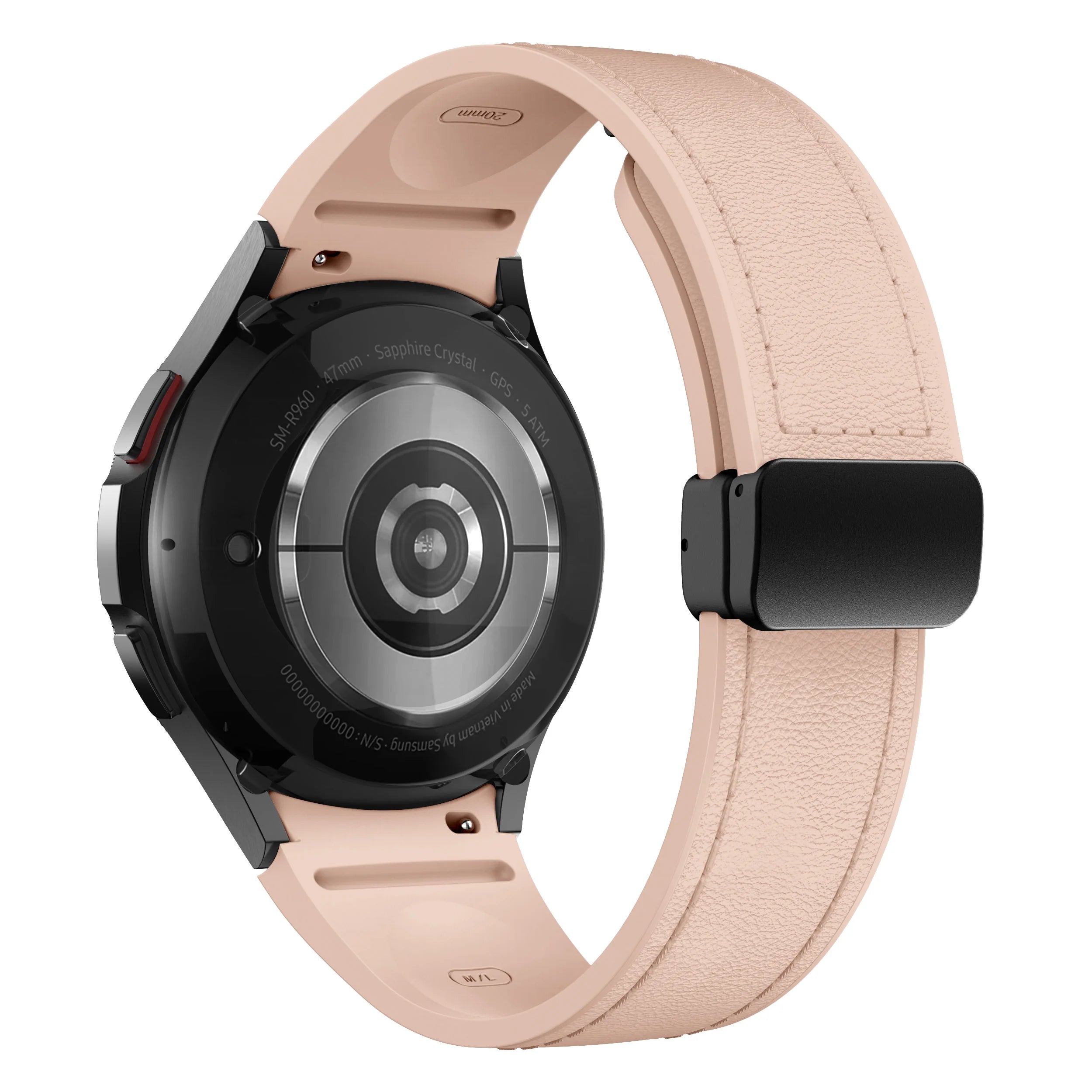 Genuine Leather+silicone Strap for Samsung Galaxy Watch 6 5 7 44mm 40mm 20 Bracelet Galaxy Watch 6 4 Classic 47mm 46mm 43mm 42mm