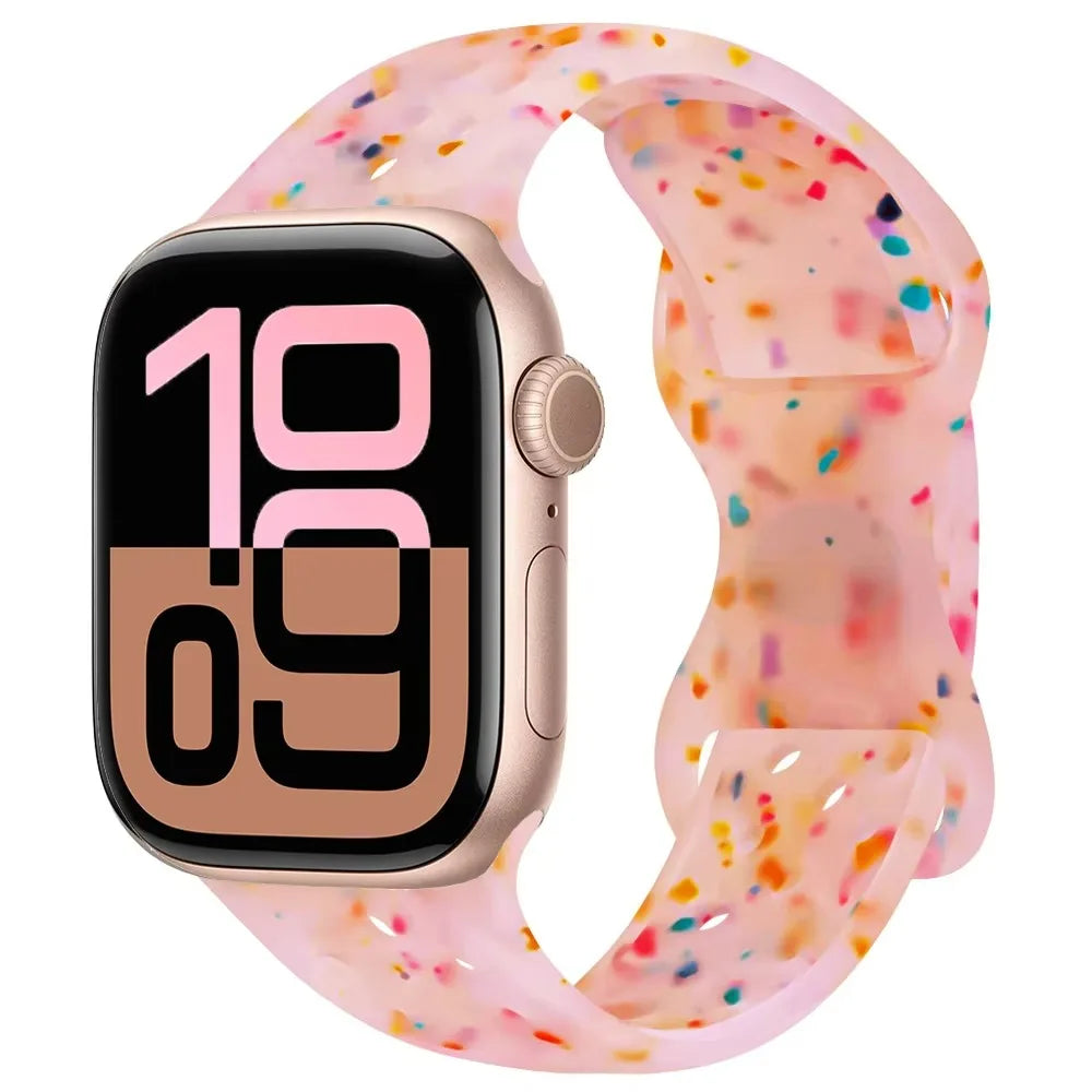 Silicone band for Apple Watch Series 11 10 46mm 42mm Sport band Apple Watch 9 8 7 6 5 SE 4 Ultra 3 2 49mm 45mm 44mm 40mm 41mm Band