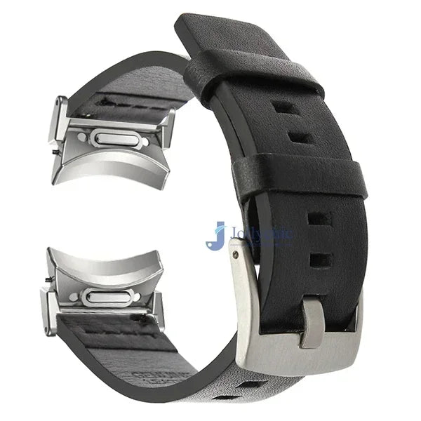 No Gaps Leather Strap For Samsung Galaxy Watch 7 6 Classic 47mm 43mm 6/5/4 40mm 44mm 5Pro 45mm Quick Fit Band Accessories