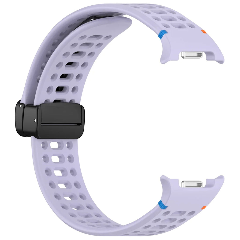Air Hole Strap for Samsung Galaxy Watch 8 40mm 44mm Silicone Magnetic Buckle Wristband for Galaxy Watch 8 Classic Accessories
