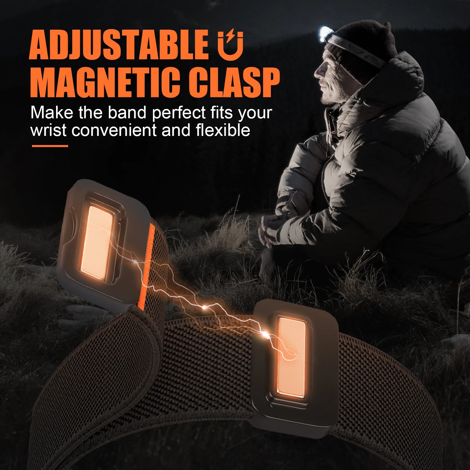 Magnetic band For Apple Watch Ultra 2 band 49mm 45mm 46mm 44mm 42mm Nylon Sport Correa band Apple Watch Series 10 9 8 7 6 5 SE