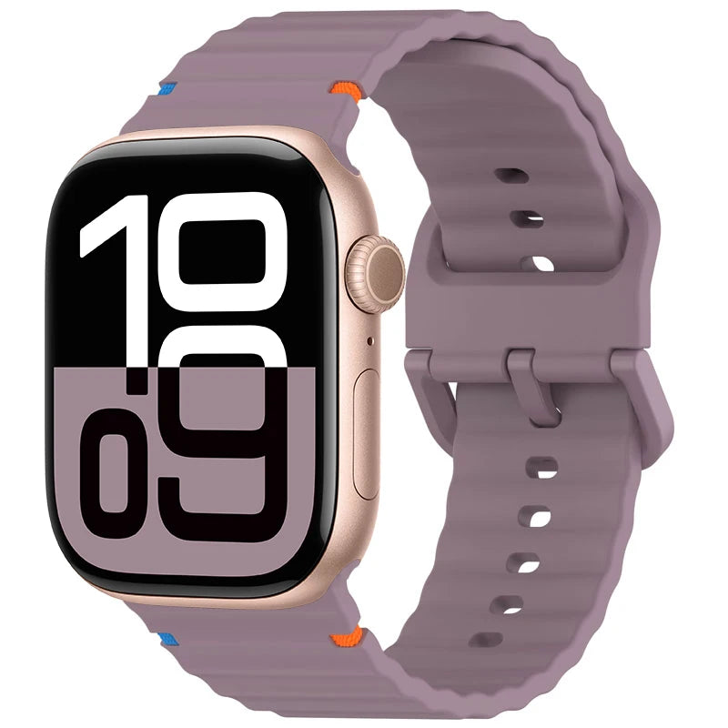 Silicone band for Apple Watch 10 band 46mm 45mm 44mm 49mm 42mm 40mm 38mm correa band Apple Watch Series 9 8 7 6 5 SE Ultra 2 band