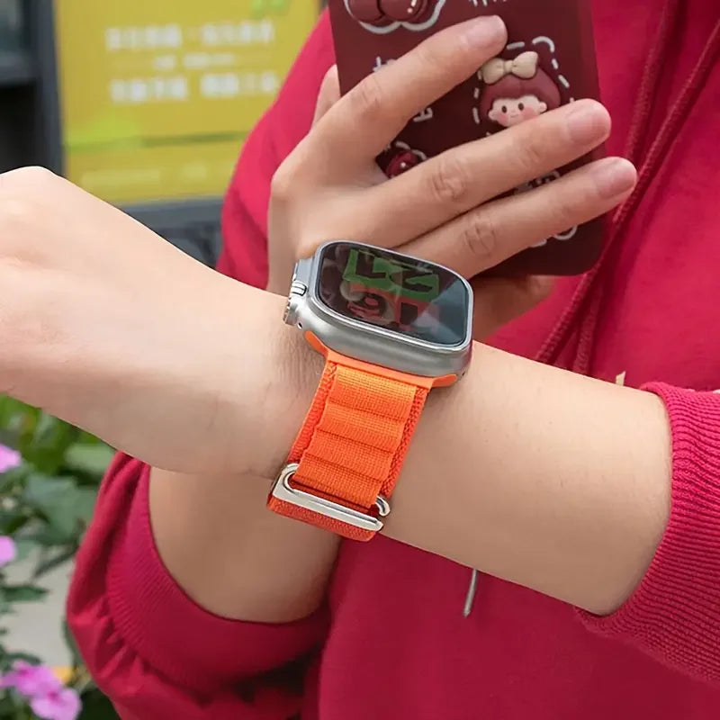 Alpine Loop band For Apple Watch band 49mm 44mm 45mm 40mm 41mm 42mm 38mm band Correa Apple Watch Ultra Series 9 8 7 SE 6 5 4 3 2